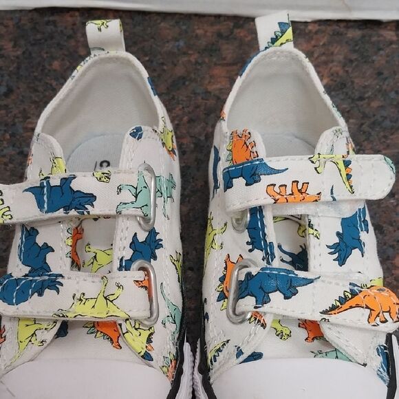 Keds Blue and White Canvas Sneakers with "Dinoverse" Print...T9...EUC. - Picture 6 of 6